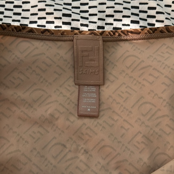 Fendi x skims California high leg bikini bottoms size medium authentic - Picture 5 of 7